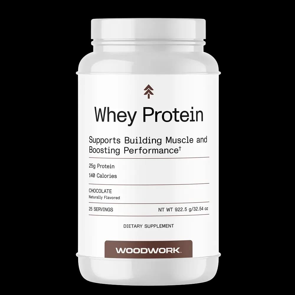 Whey Protein supplement canister